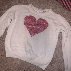 Toddler heart sweater